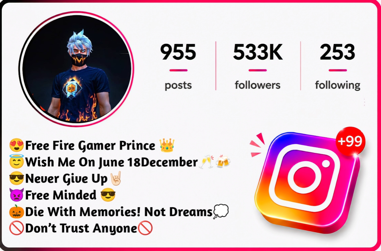 Free Fire Instagram Bio