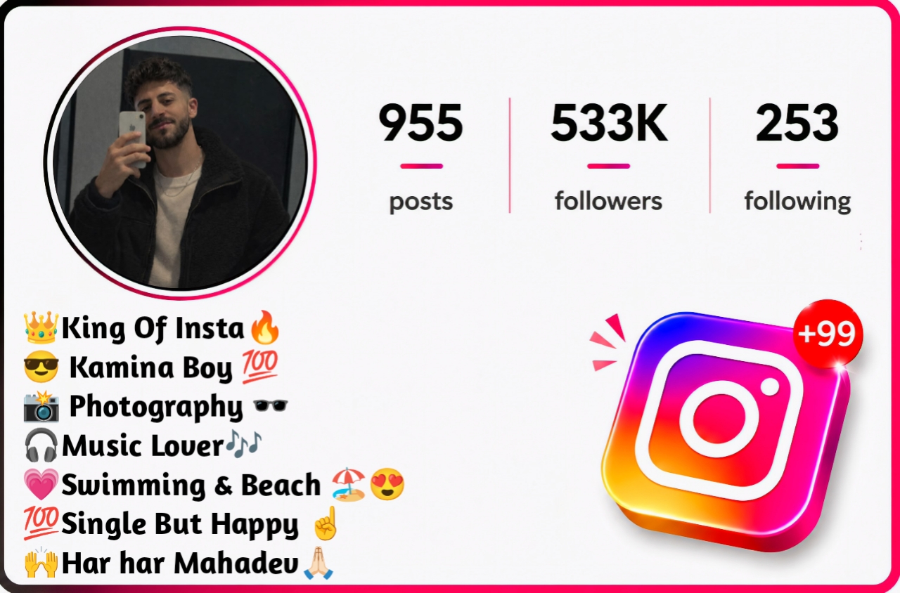 Insta Bio for Boys Instagram Bio For Boys Attitude