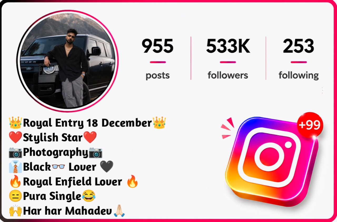Stylish Instagram Bio for Boys